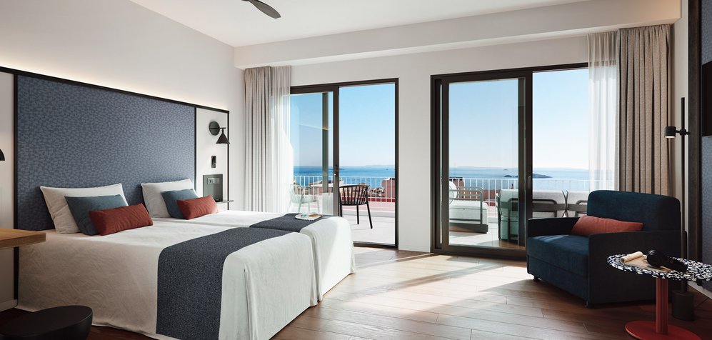 Room image Camera doppia superior con vista mare