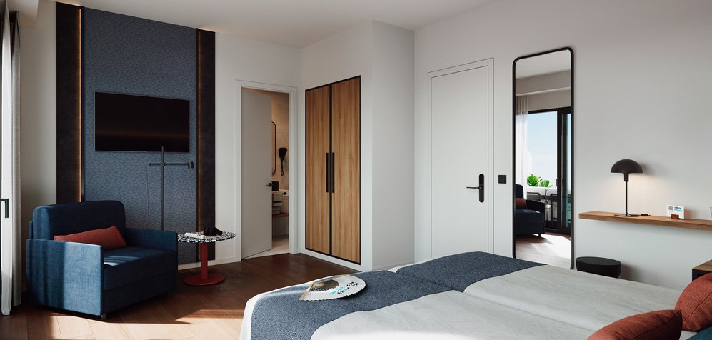 Room image Camera doppia superior con vista mare