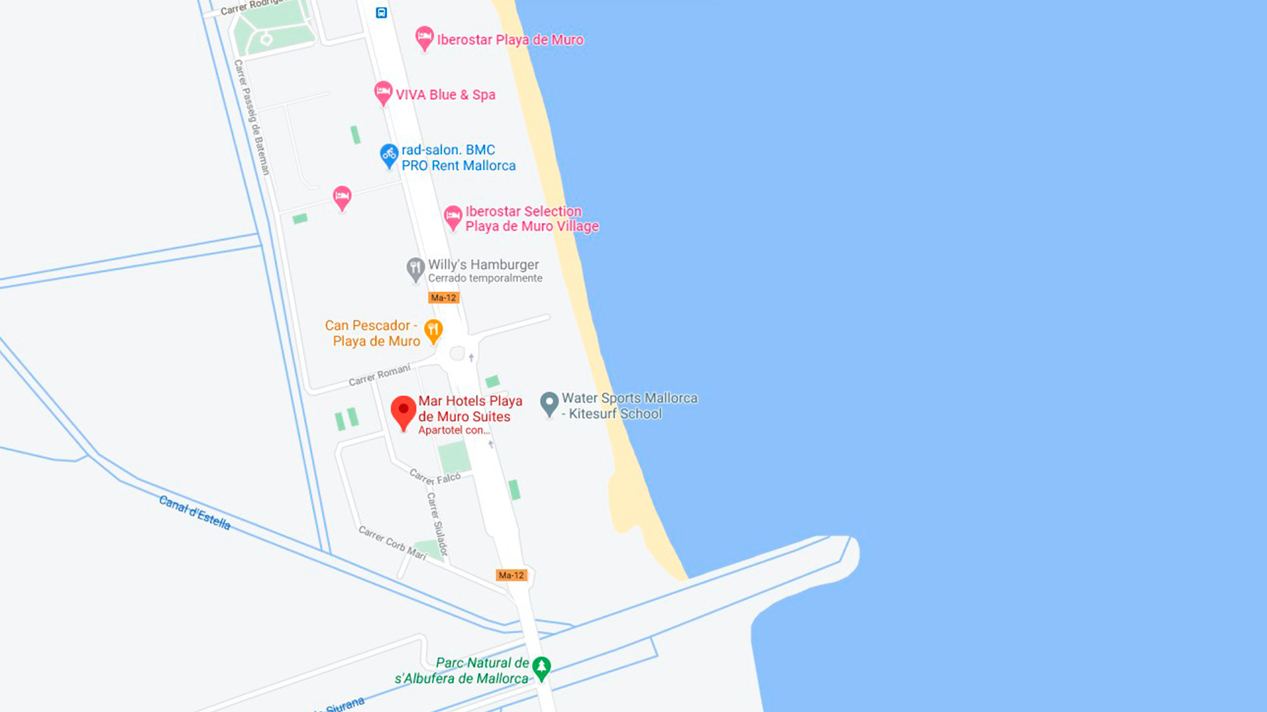 map hotel location desktop