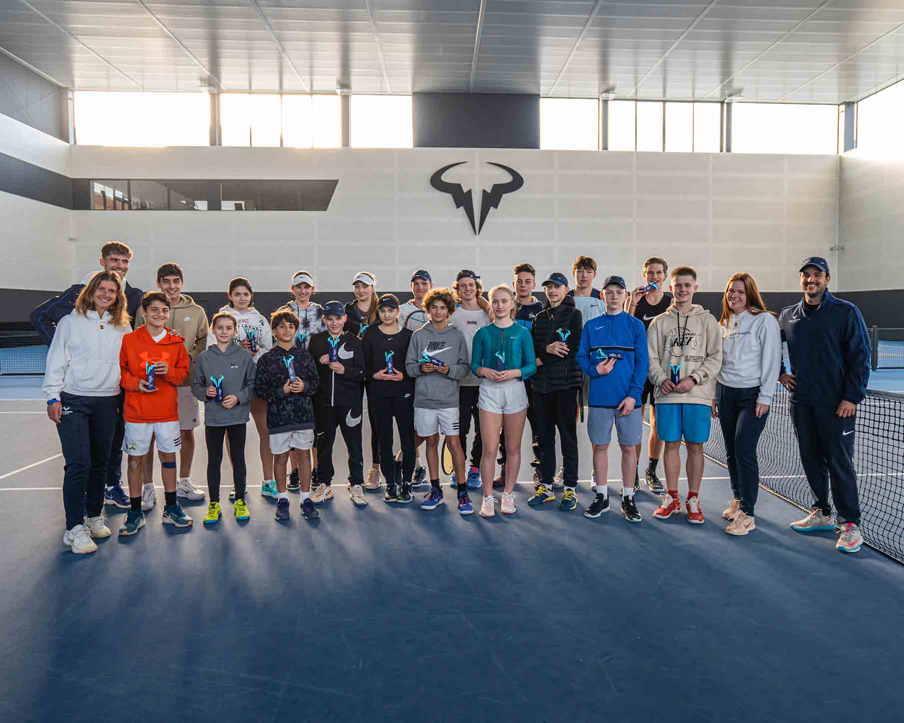 The Rafa Nadal Academy by Movistar continues its support of young Ukrainian tennis players
