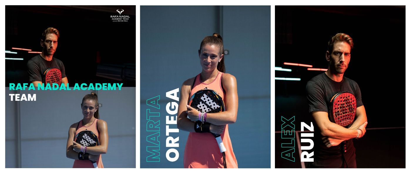 Martita Ortega and Alex Ruiz join the Hexagon Cup as franchise players of the Rafa Nadal Academy team Powered by Richard Mille