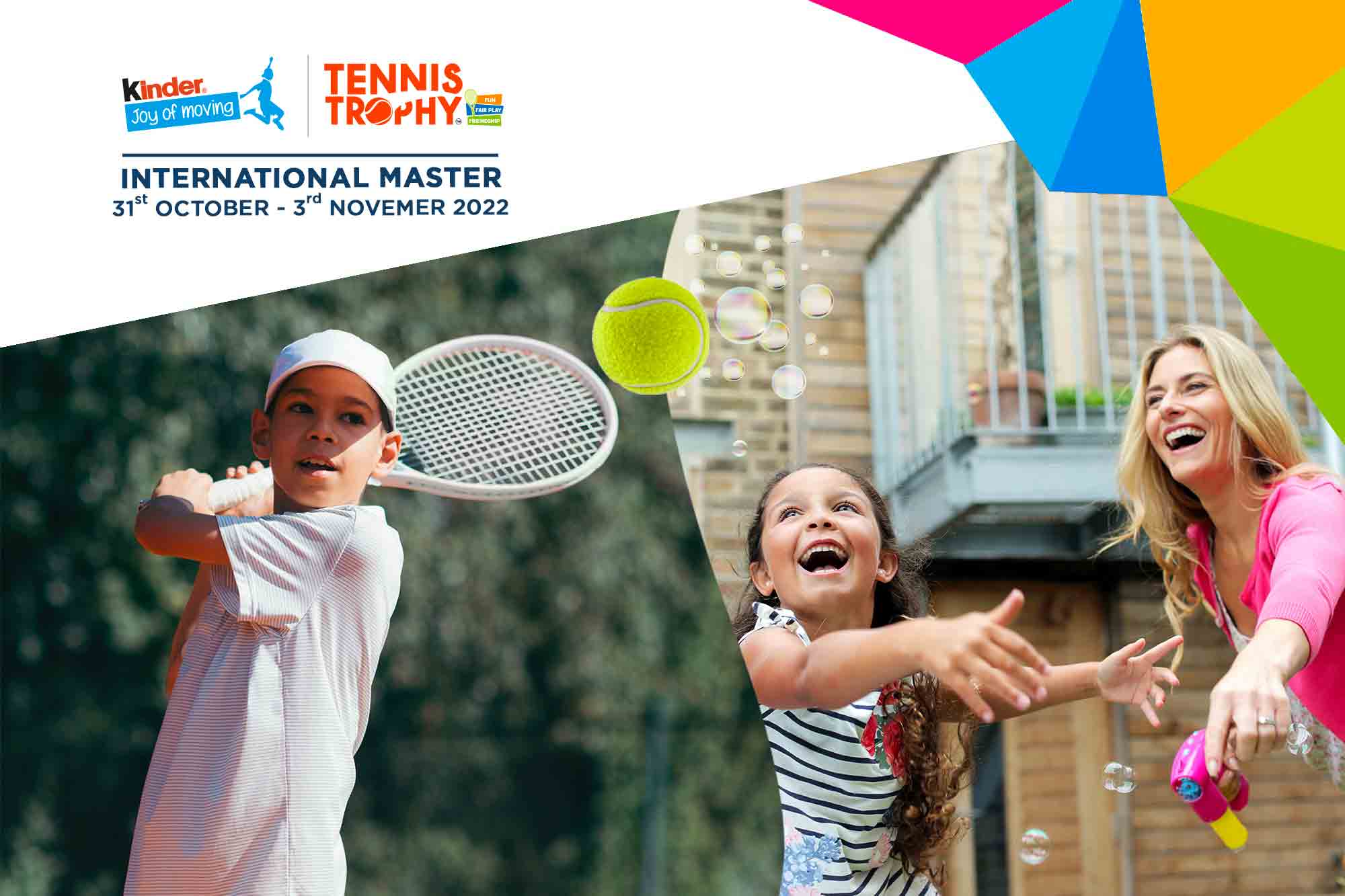 The Rafa Nadal Academy by Movistar hosts the Kinder Joy of moving Tennis Trophy International Master